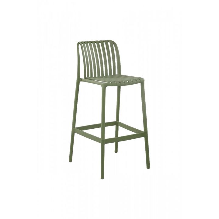 Banqueta Alta de Exterior Thea Verde PVC con Proteccin UV - Vista 1