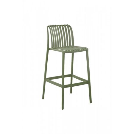 Banqueta Alta de Exterior Thea Verde PVC con Proteccin UV