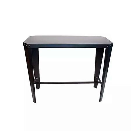 Mesa Barra Alta Tromen Runko 120 Cm Chapa Negra Exterior