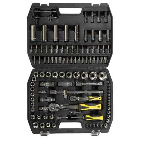 Juego de Bocallaves 107 Pcs 1|4" 1|2" Crossmaster