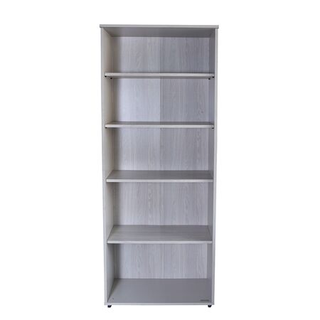 BIBLIOTECA SIN PUERTAS 5 ESTANTES GRIS