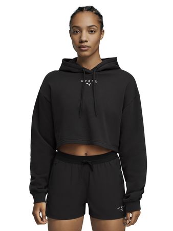 Buzo Puma X Hyrox Heavyweight Sportstyle Mujer Training Negro