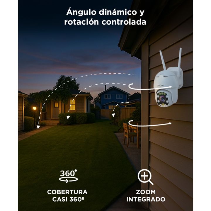 Cámara De Seguridad Gadnic DM300W IP WIFI Para Exteriores 1080P Visión Nocturna - Vista 3