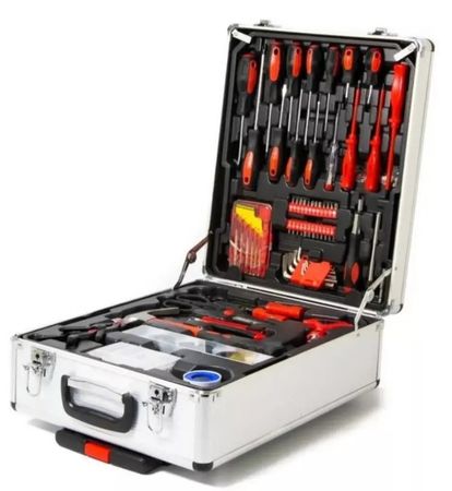 SET DE HERRAMIENTAS SALKOR HOME 130 PIEZAS VALIJA DE ALUMINIO-(601.SHH1300)