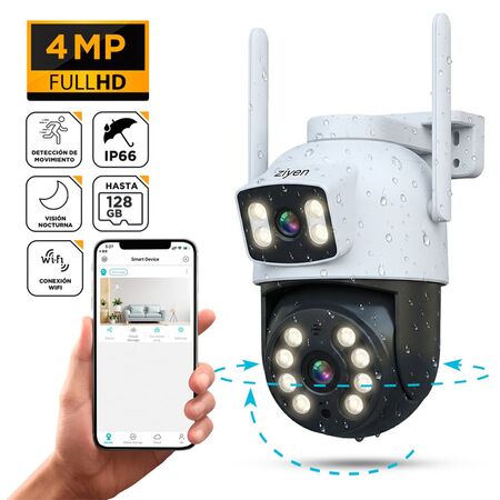 Timbre Inteligente Inalambrico Srihome DH002 4MP Wifi Con Camara HD Vision Nocturna Audio Bidireccional
