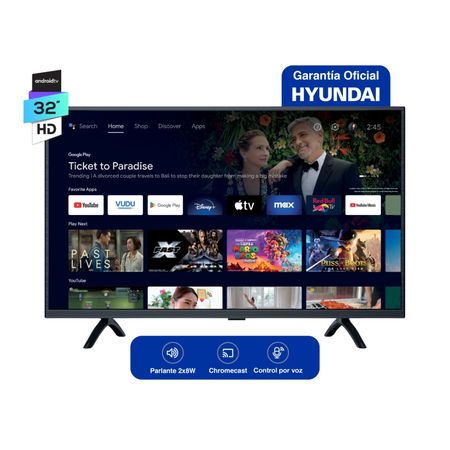 Smart Tv Hyundai 32 Led HD Android Netflix V8