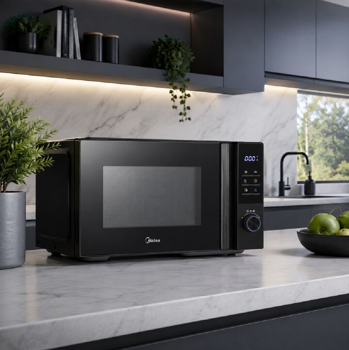 Microondas Midea 25 L Digital Con Grill Negro MW-DG125BA - Vista 6