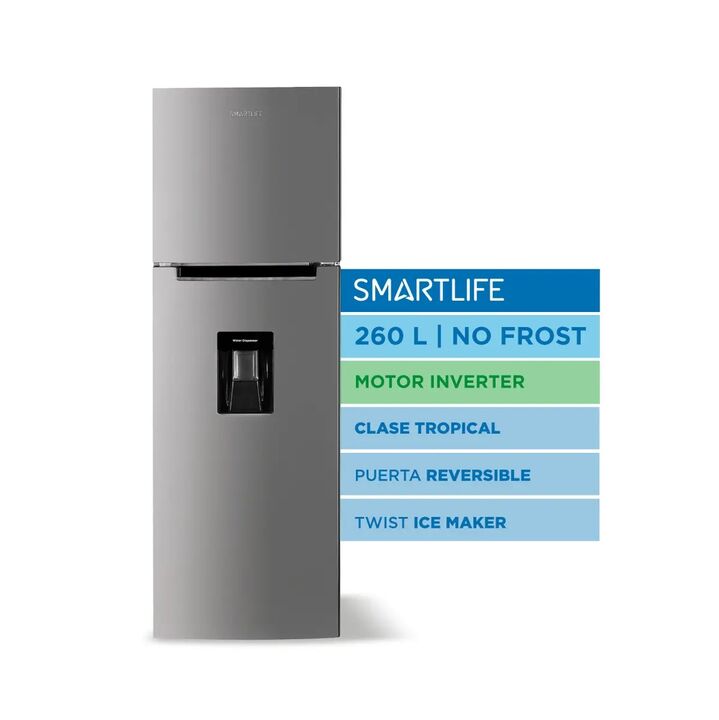 Heladera Smartlife Sl-rnf270sdinv Con Dispenser No Frost Inverter 260l - Vista 1