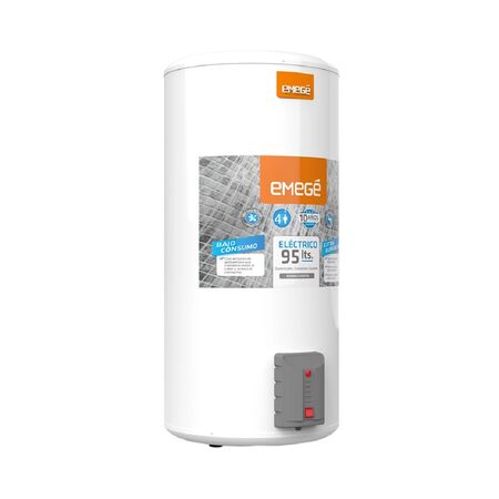 TERMOTANQUE CONEXION INFERIOR EMEGE TTQE-95 ELECTRICO 95 LTS 1500 WTS DE COLGAR
