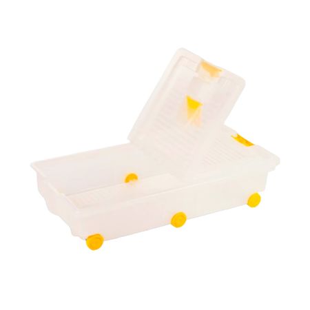 Caja Plástica Living Box Bajo Plus 30 Lt C/Ruedas Colombraro