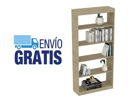 Biblioteca Alta Fiplasto Bl6004 Melamina 5 Estantes 83cm