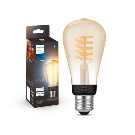 Lampara Led Filamento Philips Hue E27 ST64 Cálida/Fría x2 Un