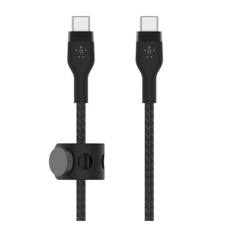 Cable Belkin Pro Flex USB-C a USB-C 60W con correa 2M BLK