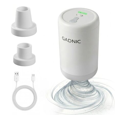 Bomba de Vacio Gadnic 20W Succion Electrica 3700 Pa Bolsas Inflables USB