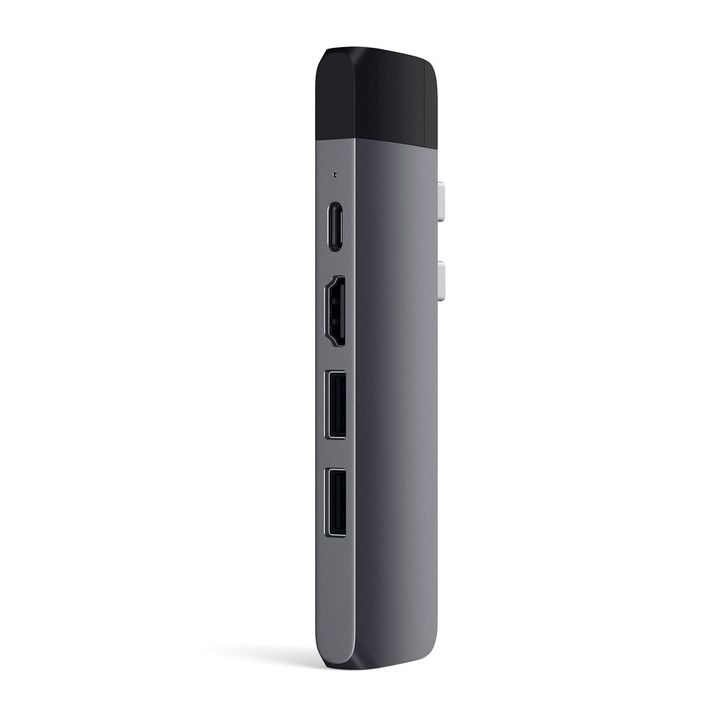 Hub USB-C Satechi Pro con Ethernet para MacBook Gris - Vista 1