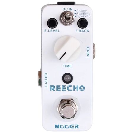 Mooer REECHO. Pedal delay para guitarra. Analog, Real Echo y Tape Echo