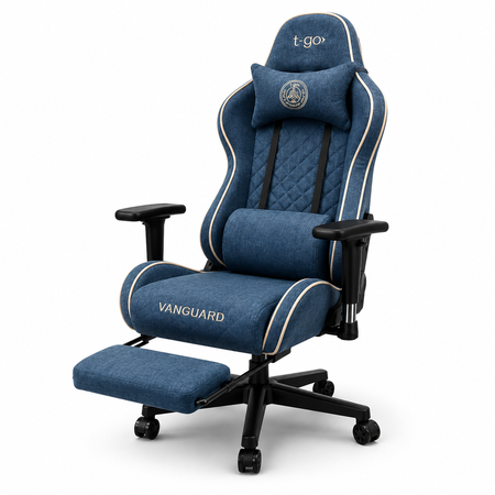 Silla Gamer Premium Pro T-GO Ergonómica Reclinable 180° Altura y apoya brazos regulable