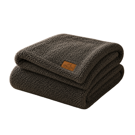 Manta Polar Soft Cubre cama 240x150cm Gris oscuro