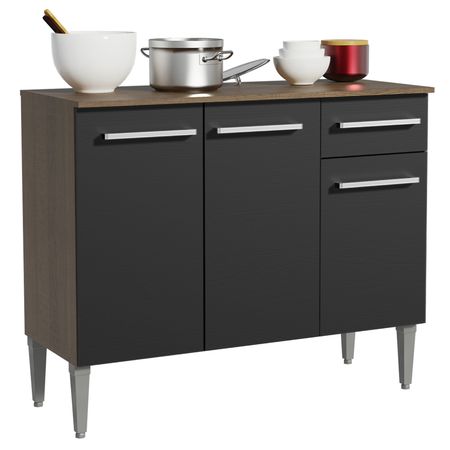 Bajo Mesada Con Mesada Emilly Madesa 105 Cm Modulo Cocina