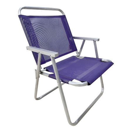 Reposera De 1 Posicion Playa Aluminio Botafogo Violeta H130k Violeta