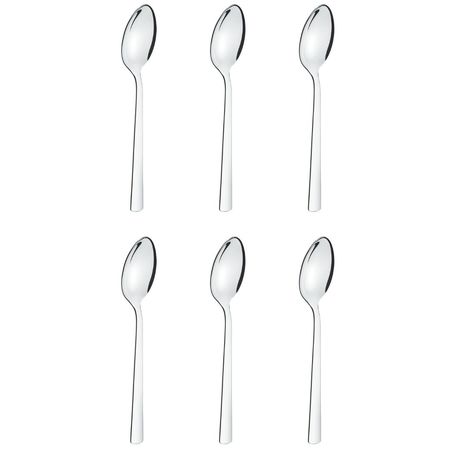 Set 6 Cuchara Para Arroz 25 Cm Acero Inox Oslo Tramontina Plateado