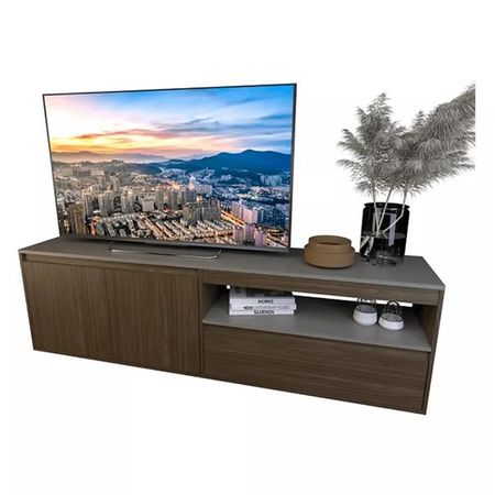 Rack de TV Grande Borgia DS Home Gris Nogal 174.5x52x36 cm