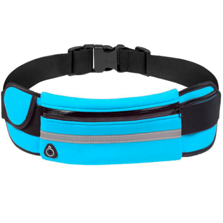 Riñonera Running  Azul Gadnic Resistente Al Agua