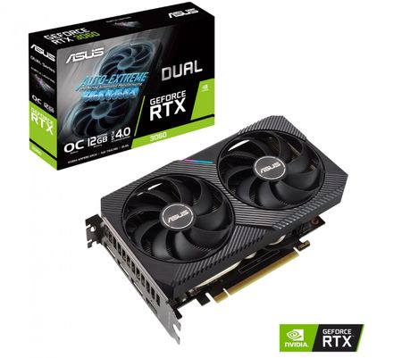 Placa de Video ASUS Dual RTX 3060 O12GB V2