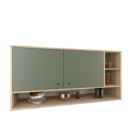 Alacena Moderna de 120 CM Verde Safari 2 Puertas JOUMELA
