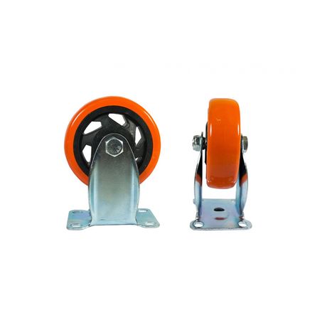 Rueda de pvc base fija reforzada 50mm x 24mm Dubai EVOL2850