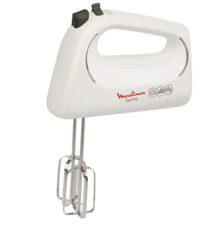 BATIDORA DE MANO MOULINEX FACILITA - 400W, 3 VEL BLANCA (HM1531A0)