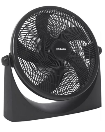 TURBO RECLINABLE 18" 5 ASPAS NEGRAS