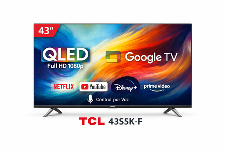 SMART TV QLED TCL 43" 43S5K-F FHD GOOGLE 
