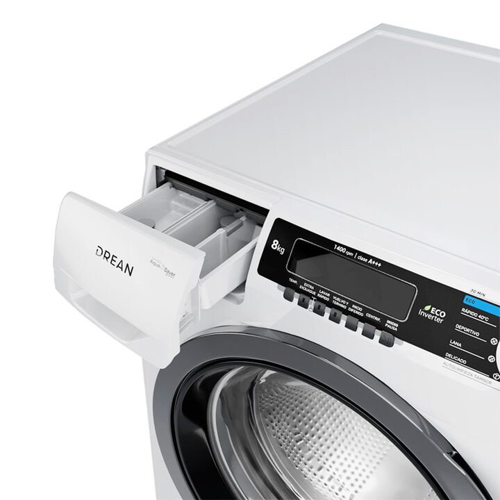 Lavarropas Drean LCFDR0814SB Blanco 8 Kg Inverter - Vista 7