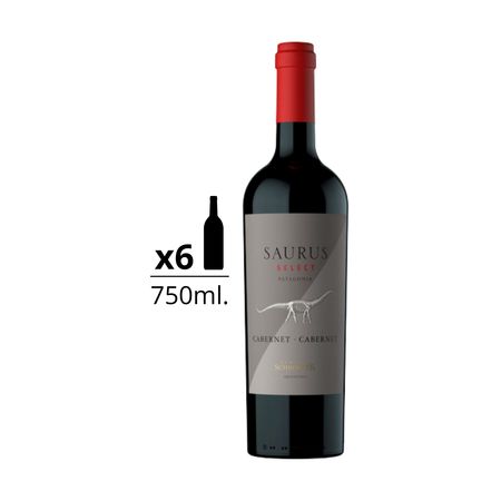 Vino Tinto Saurus Select Cab. Sauvignon - Cab. Franc Caja x 6