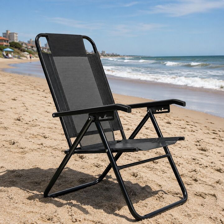 Combo x4 Reposera Sillon Plegable Descansar 5 Posiciones Aluminio 80040 - Vista 6