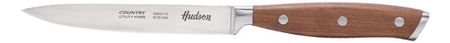 Cuchillo Utilitario Acero Inoxidable Mango Madera Hudson Marrón