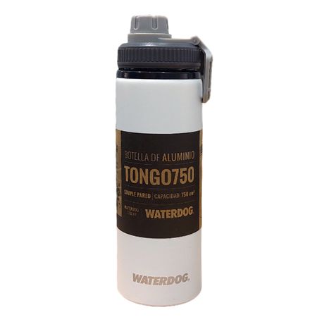 Botella Aluminio Con Tapa A Rosca 750 Cc Waterdog Blanco