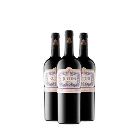 Vino Tinto Rutini Coleccion Merlot  750 ml Caja x 3