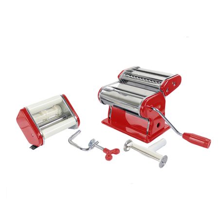 Maquina Fabrica De Pastas Incanto Modelo 3 En 1 Rojo