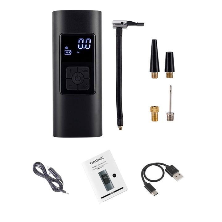 Inflador Portatil Gadnic Bateria Auto 6000mah - Vista 7