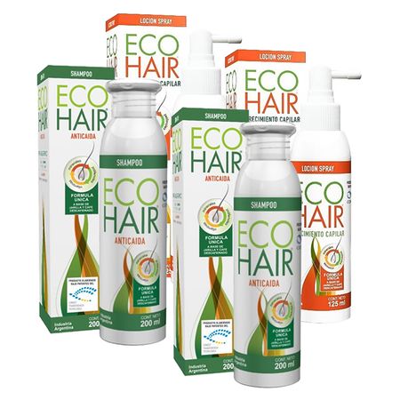 Combo Eco Hair Shampoo + Locion Crecimiento Cabello 2 C/u