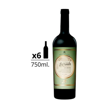Vino Tinto Negro La Grava Malbec Caja x 6