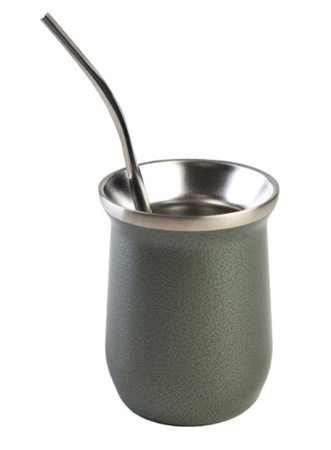 Mate Pampero Origen Con Bombilla Verde