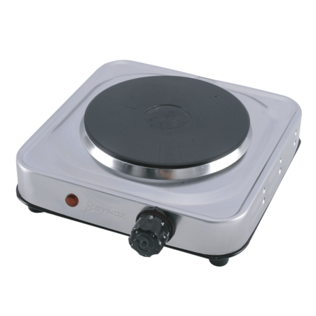 Anafe eléctrico Bynox 1 hornalla acero inox. y 5 niveles potencia CI-ANFE10-AI