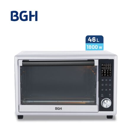 Horno Eléctrico BGH 46 Litros Digital Blanco BHE46DB25I