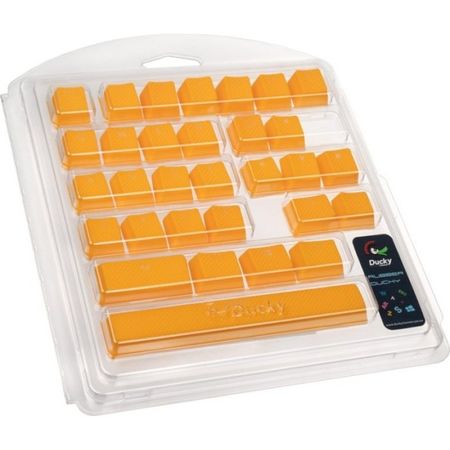 Set 31 Teclas Ducky Goma Traslúcidas Amarillo Yellow