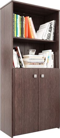 Biblioteca Muebles Orlandi Con Puerta Baja 1453 135Cm