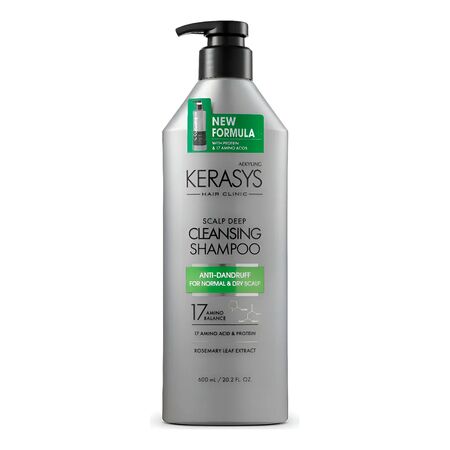 Shampoo Kerasys Deep Cleansing Caspa y Cabello Graso 600 Ml
