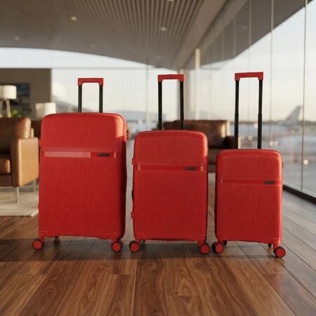 Set Valijas Wanderlust 20 24 Y 28 Expandible Cerradura 48234